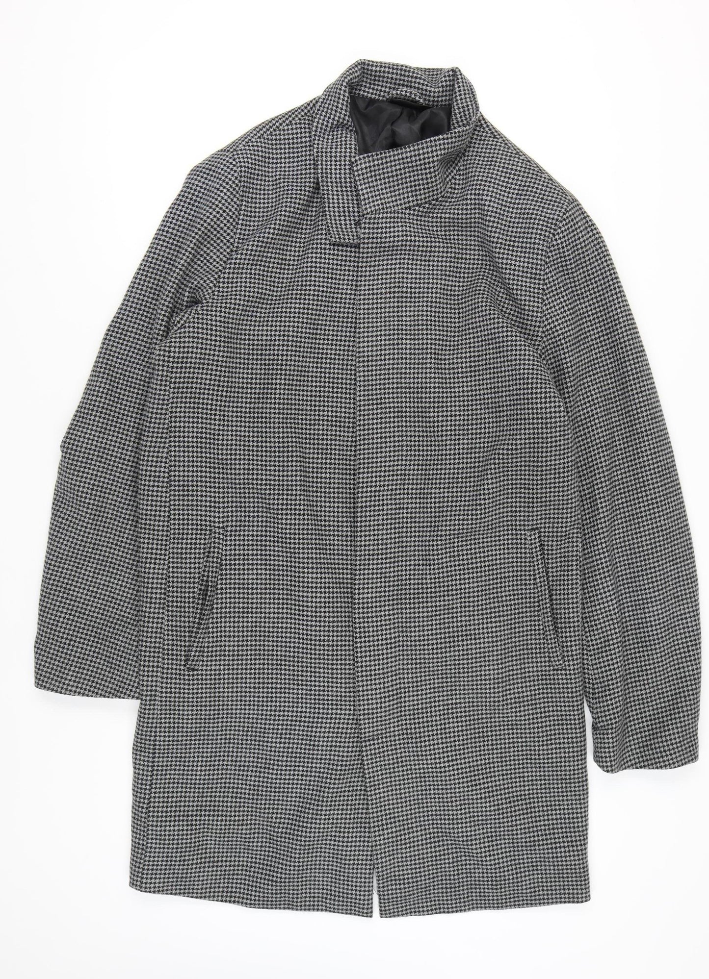 Livergy Men's Grey Houndstooth Overcoat XL
