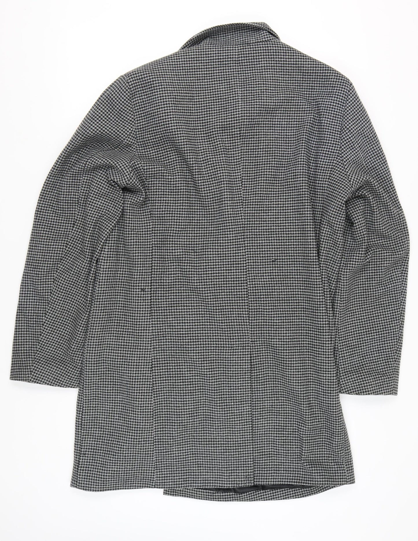 Livergy Men's Grey Houndstooth Overcoat XL