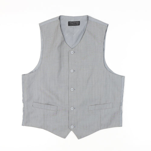 Vittorio St Angelo Men's Grey Suit Waistcoat 42L