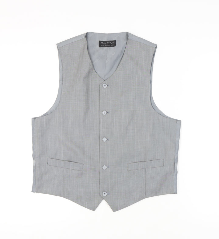 Vittorio St Angelo Men's Grey Suit Waistcoat 42L