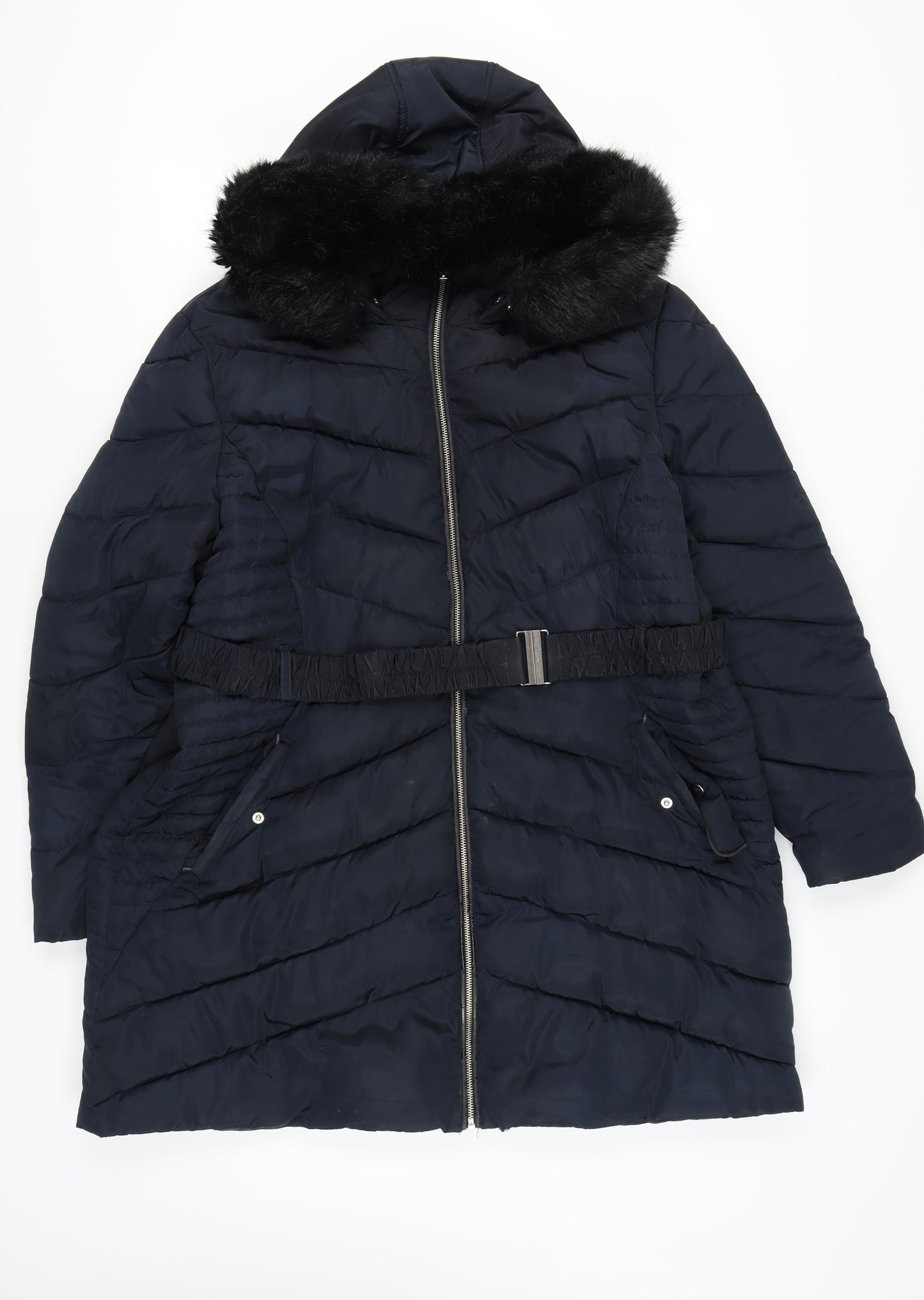 Dorothy Perkins Women's Black Puffer Coat Size 22