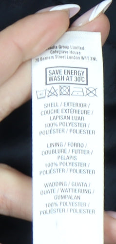 Dorothy Perkins Women's Black Puffer Coat Size 22