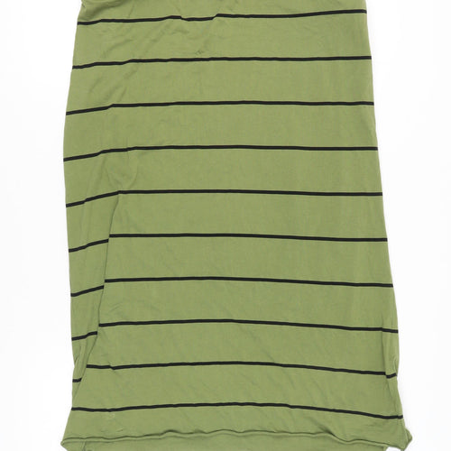 ASOS DESIGN Women Green Striped Dress Size 10