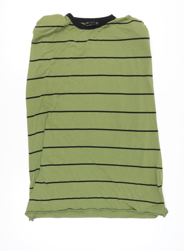ASOS DESIGN Women Green Striped Dress Size 10
