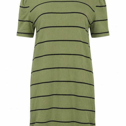 ASOS DESIGN Women Green Striped Dress Size 10