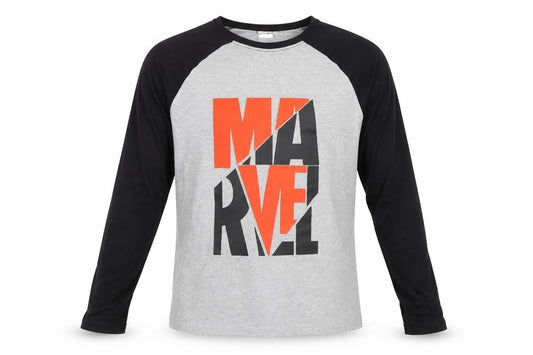 Marvel Boys Grey Long Sleeve Superhero Pyjama Top 14 Years