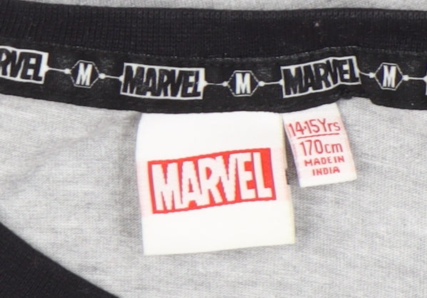 Marvel Boys Grey Long Sleeve Superhero Pyjama Top 14 Years