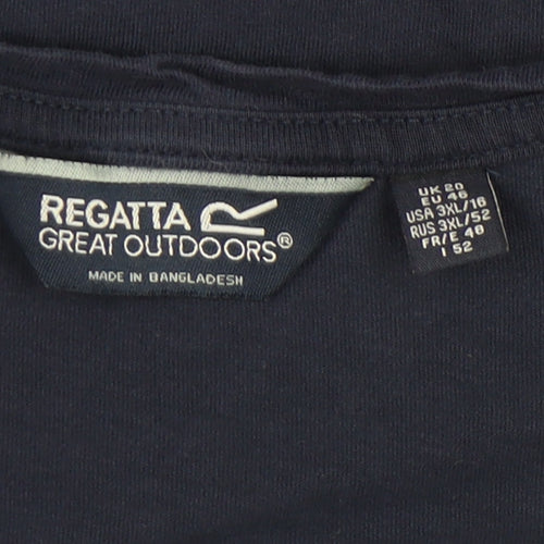 Regatta Women's Blue Heart Print T-Shirt Size 26