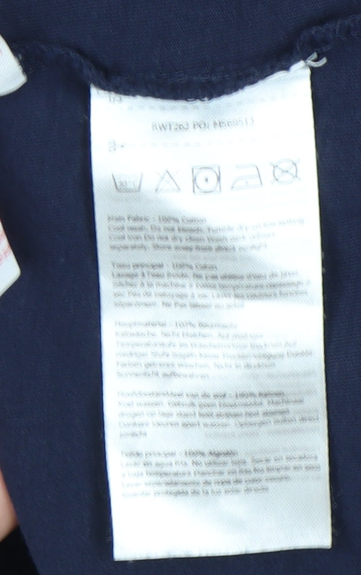Regatta Women's Blue Heart Print T-Shirt Size 26