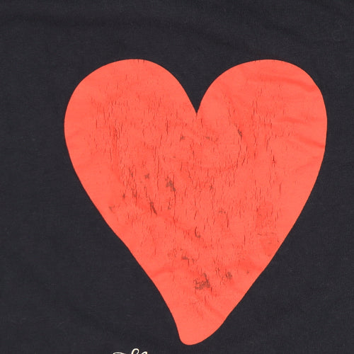 Regatta Women's Blue Heart Print T-Shirt Size 26