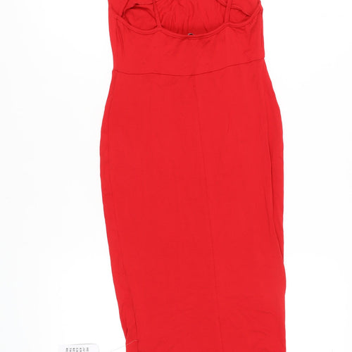 ASOS DESIGN Women's Red Strappy Dress Size 8