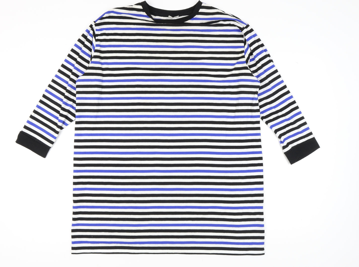 ASOS Women's Multicoloured Striped T-Shirt Dress, Size 6