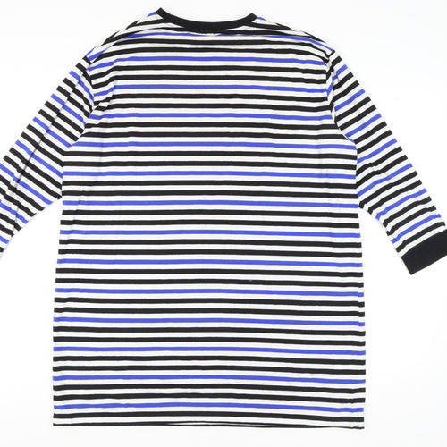 ASOS Women's Multicoloured Striped T-Shirt Dress, Size 6