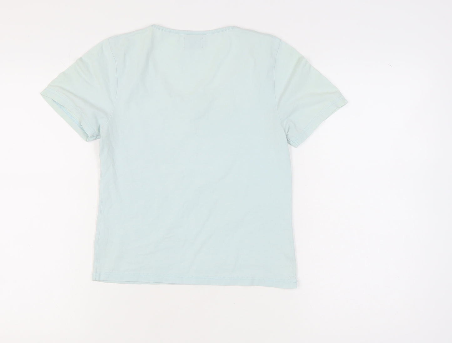 Hobbs Women's Blue Scoop Neck T-Shirt, Size 14