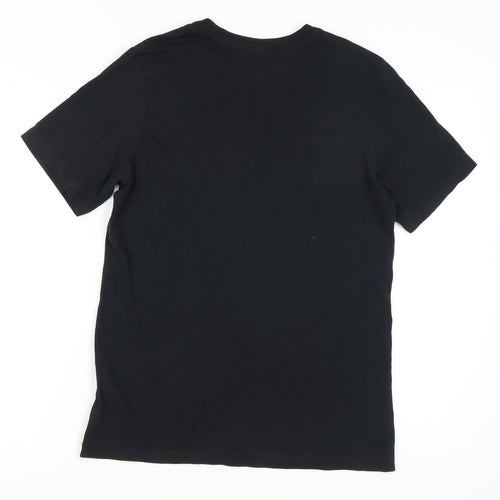 Jordan Men's Black Graphic T-Shirt, Medium