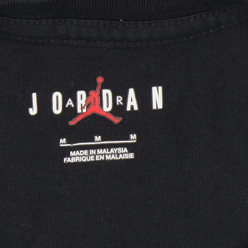 Jordan Men's Black Graphic T-Shirt, Medium