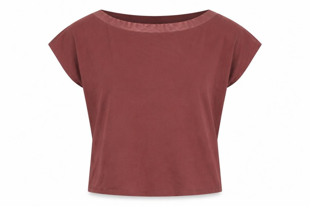 Front view of River Island Women's Brown Basic Top, size 14