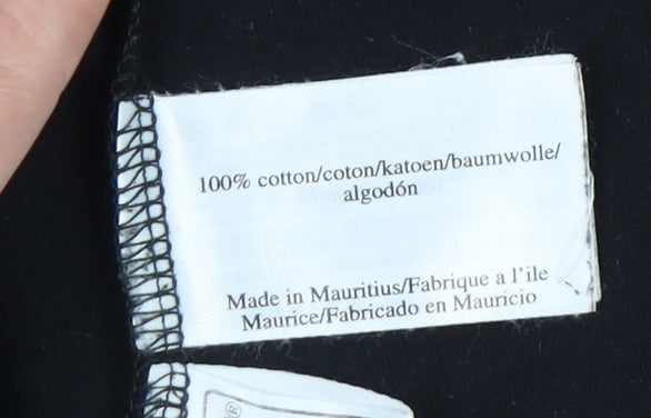 Laura Ashley Women's Black 3/4 Sleeve Top Size 14