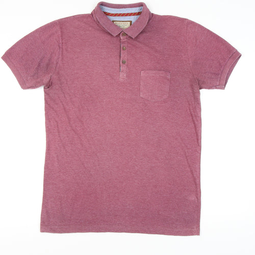 Brave Soul Men's Red Polo Shirt XL Short Sleeve Solid
