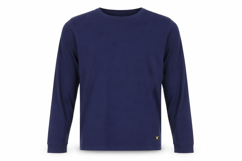 Lyle & Scott Men's Blue Long Sleeve Crew Neck T-Shirt L