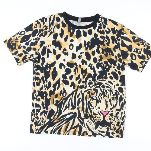 ASOS Women’s Multicoloured Animal Print T-Shirt UK 8