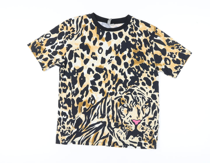 ASOS Women’s Multicoloured Animal Print T-Shirt UK 8