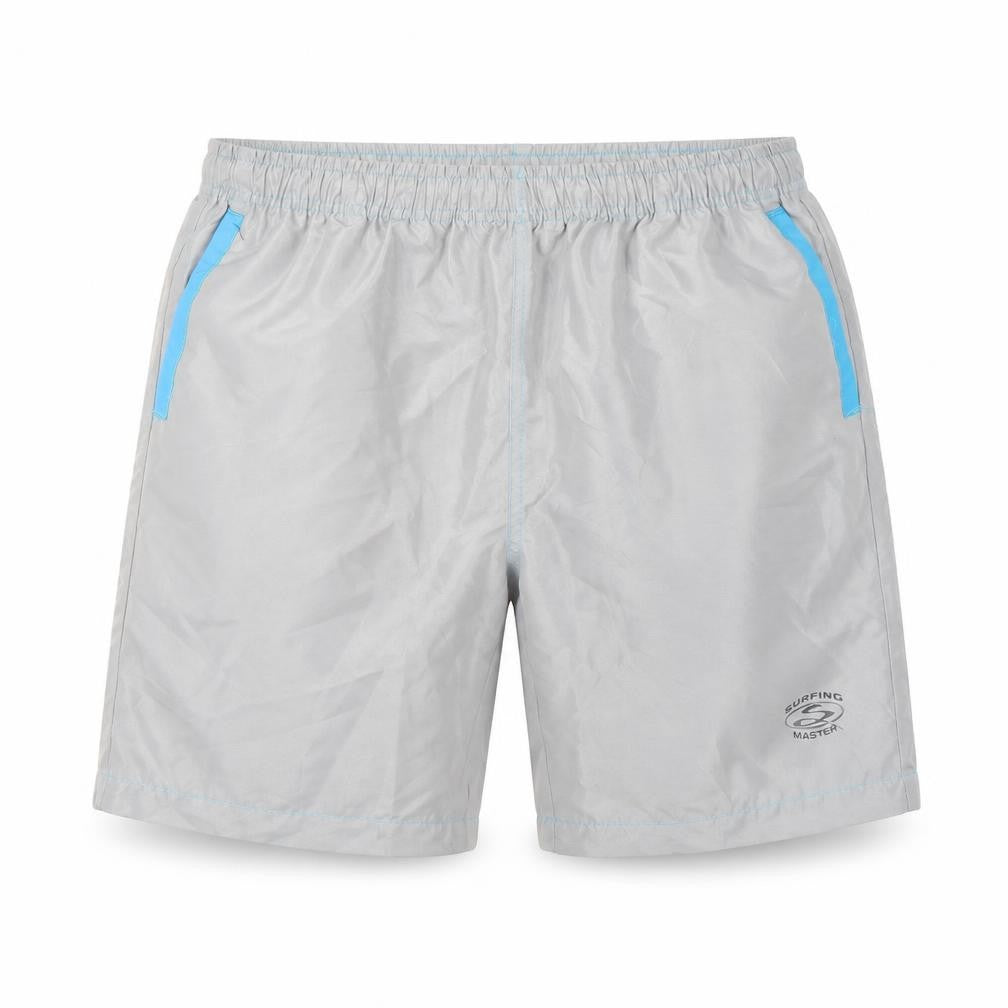 Front view of Atlas For Men Grey Shorts M - Elastic Waist, Summer