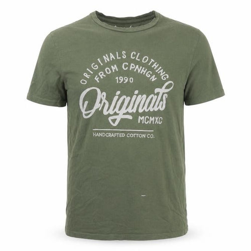 Jack & Jones Green Men's M Graphic Crew Neck T-Shirt