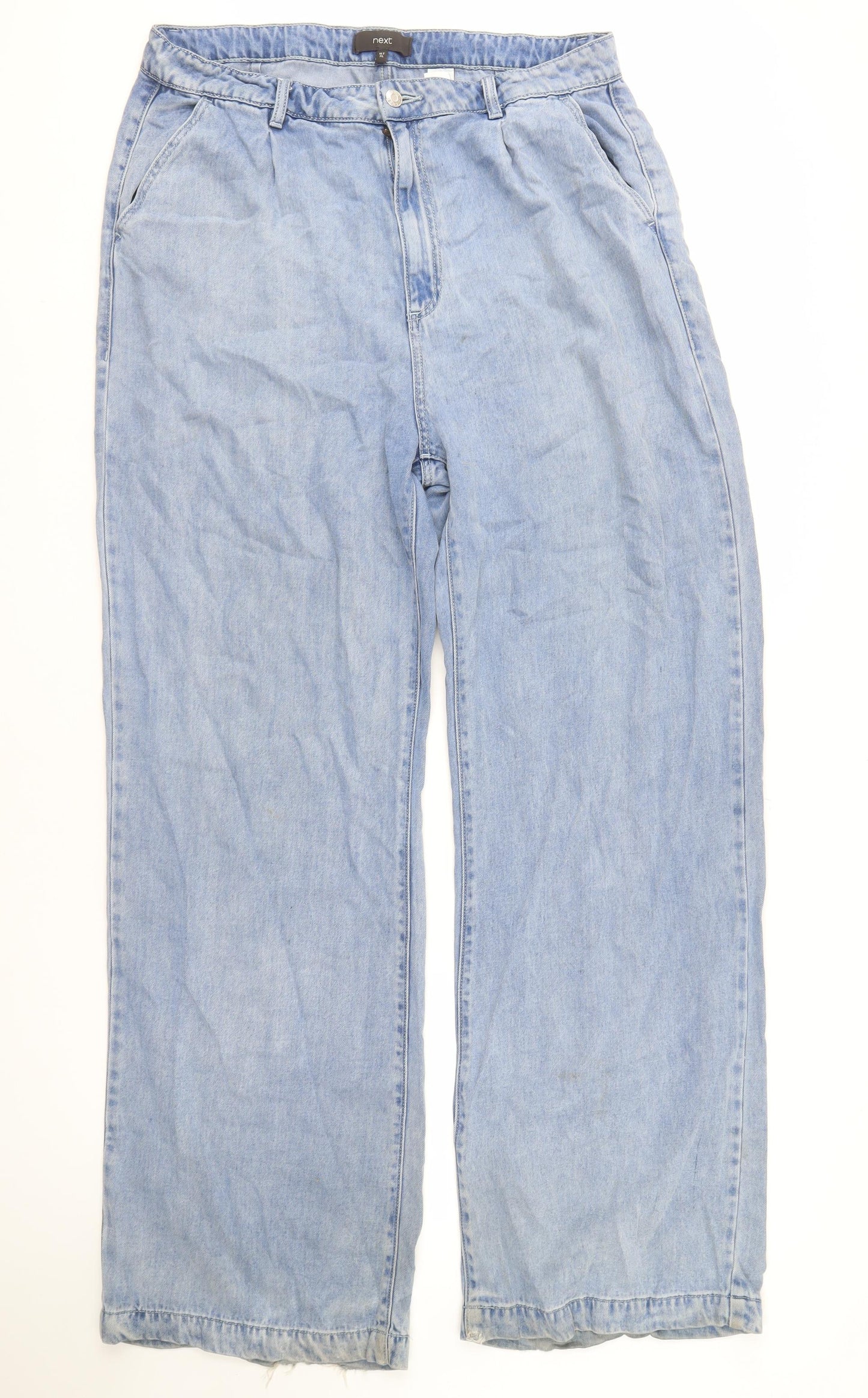 Next Women's Blue Relaxed Denim Jeans Size 16XL Tall