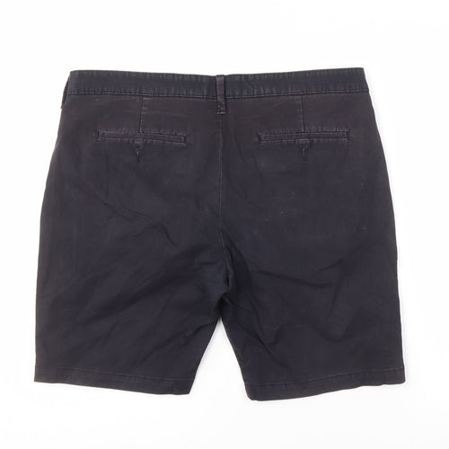 Marks and Spencer Men's Black Chino Shorts Size 36