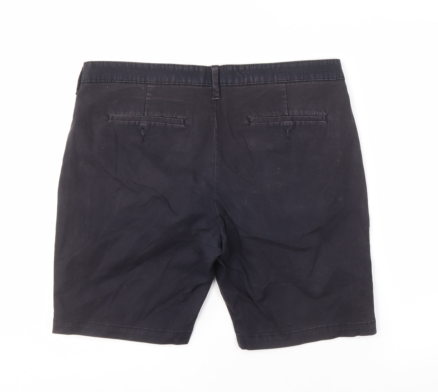 Marks and Spencer Men's Black Chino Shorts Size 36