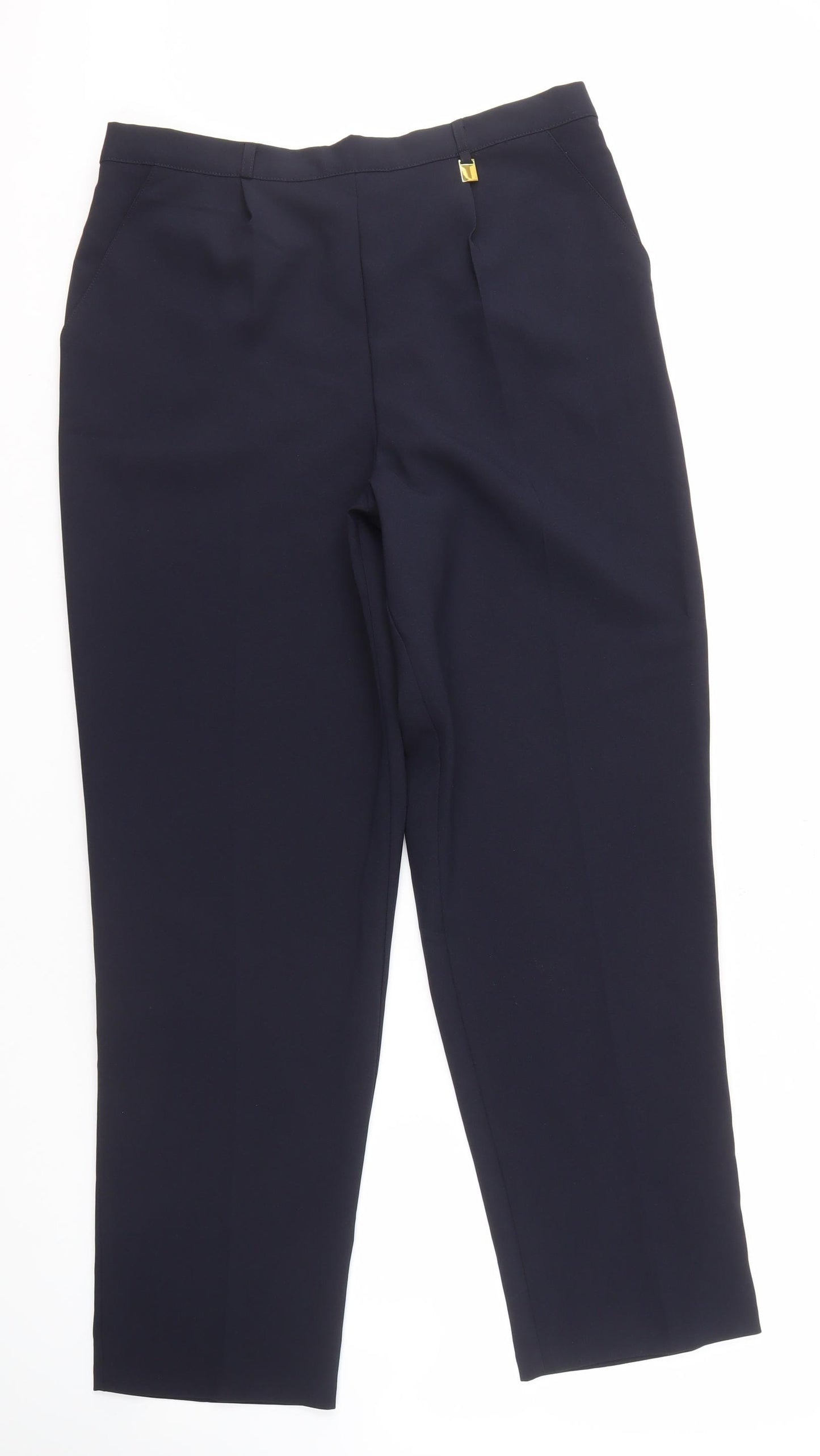 Classic Women's Blue Classic Trousers, Size 16, Elastic Waist