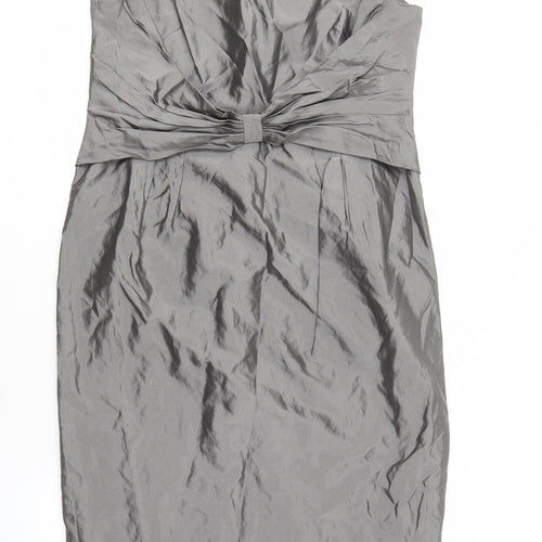 Minuet Women’s Grey Sheath Dress Size 14 Sleeveless