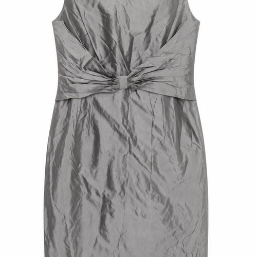 Minuet Women’s Grey Sheath Dress Size 14 Sleeveless