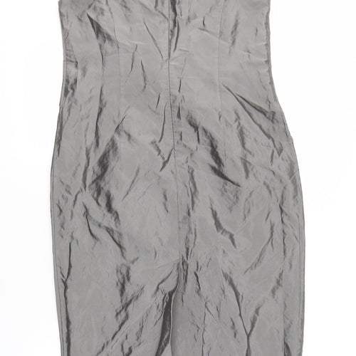Minuet Women’s Grey Sheath Dress Size 14 Sleeveless