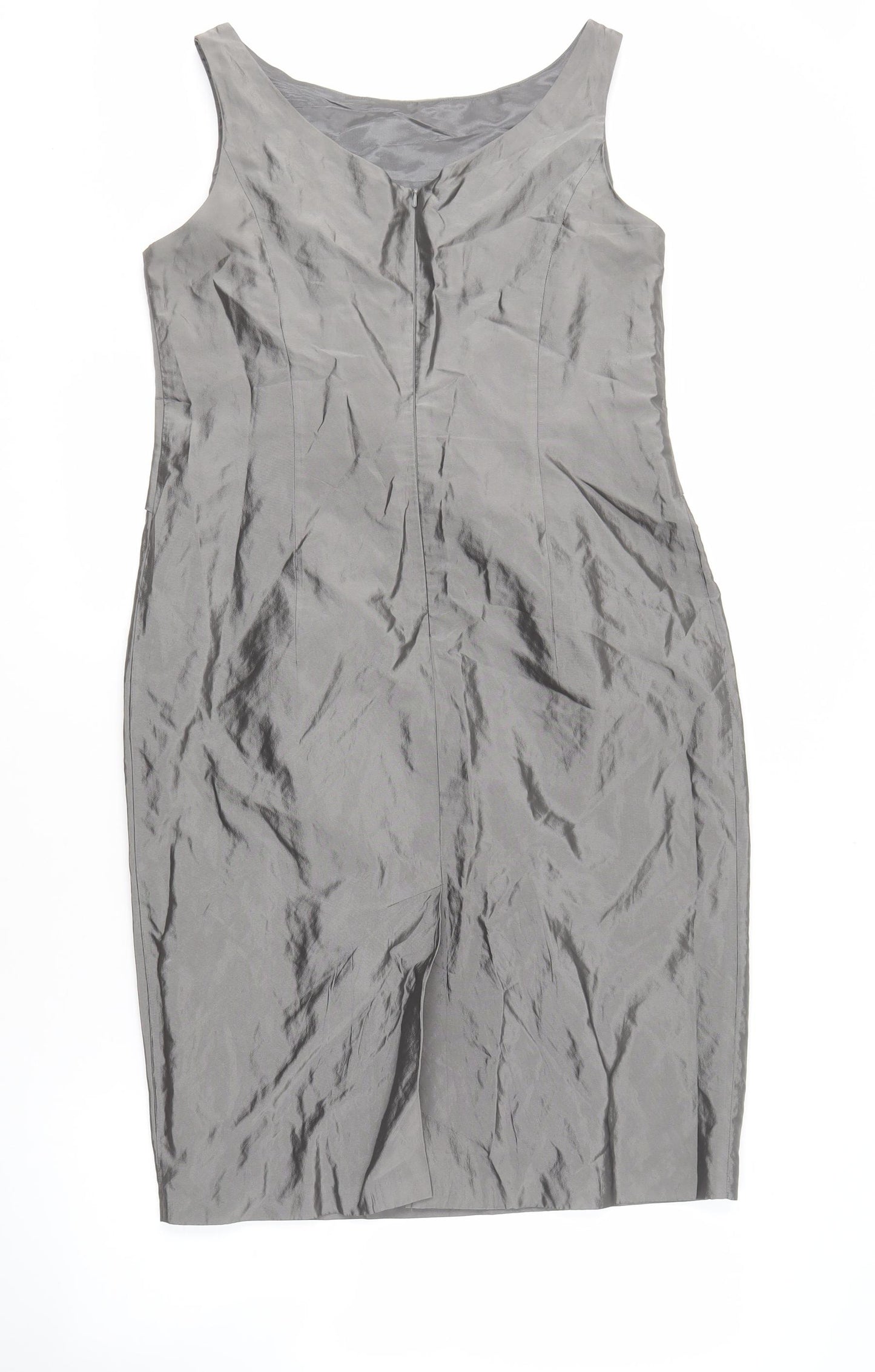 Minuet Women’s Grey Sheath Dress Size 14 Sleeveless