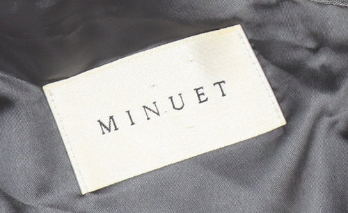 Minuet Women’s Grey Sheath Dress Size 14 Sleeveless