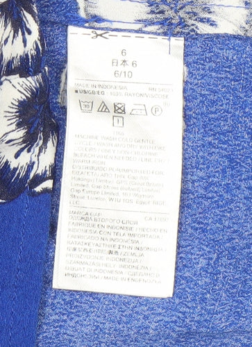 Gap Women's Blue Floral Dress Size 6
