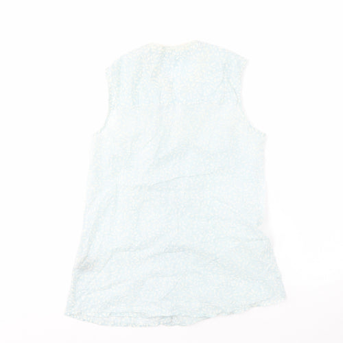 Boden Women's Blue Floral Blouse, Size 8