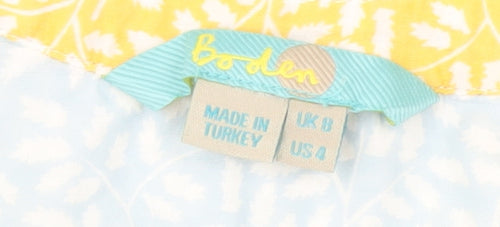 Boden Women's Blue Floral Blouse, Size 8