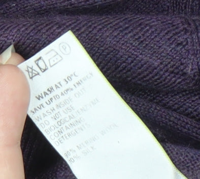 Marks and Spencer Men's Purple XL Slim Fit Pullover