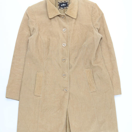Marks and Spencer Beige Corduroy Coat Women Size 18