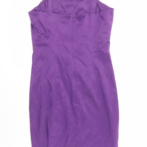 Quiz Women's Purple Party Shift Dress Size 8