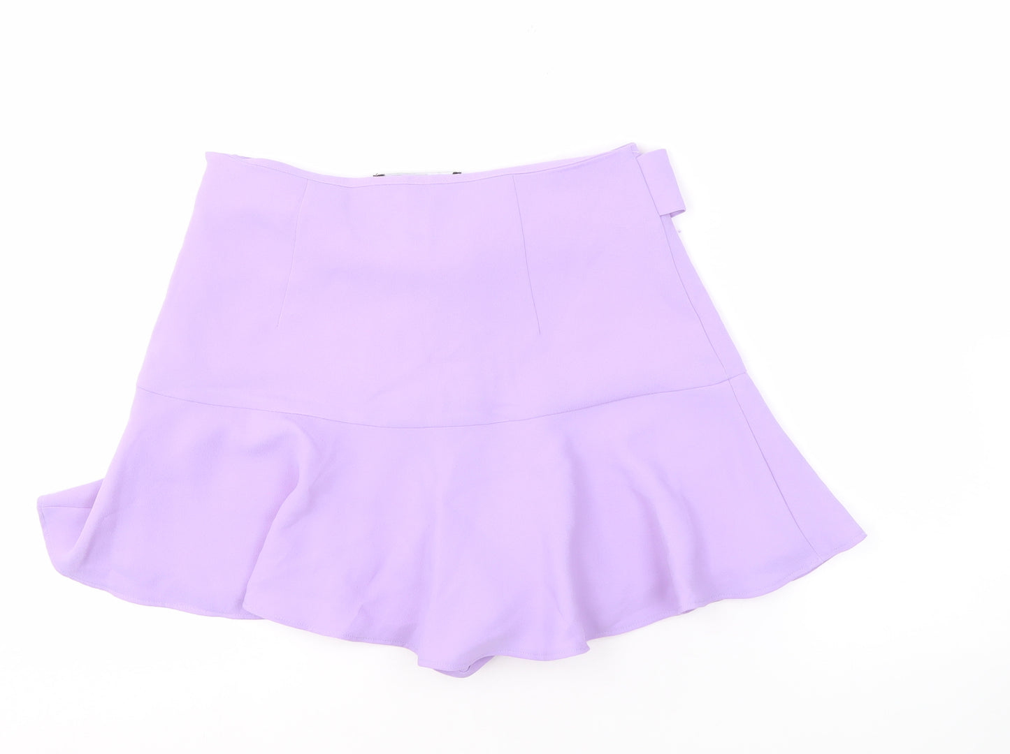 Zara Women's Purple Flare Skort with Bow, Size 5