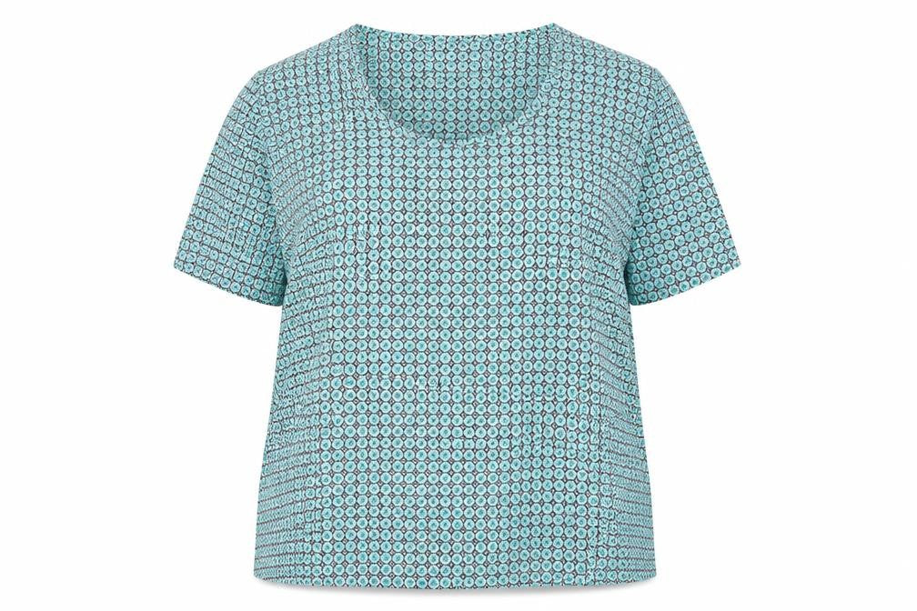 Front view of TIGI Women's Geometric T-Shirt, size 18, Multicoloured