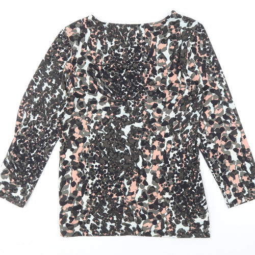 Laura Ashley Women's Multicoloured V-Neck Blouse Size 12