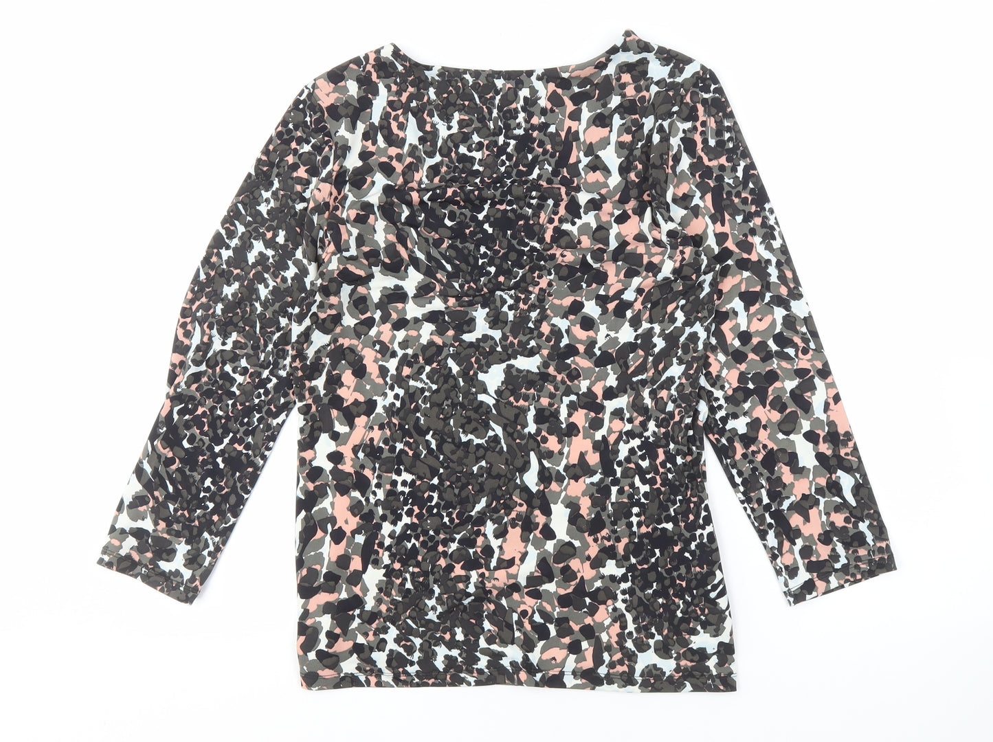 Laura Ashley Women's Multicoloured V-Neck Blouse Size 12