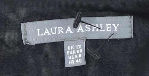 Laura Ashley Women's Multicoloured V-Neck Blouse Size 12