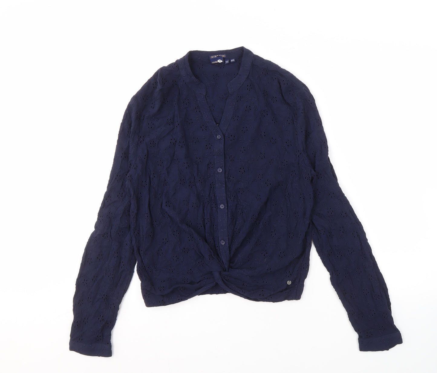 Superdry Women's Blue Long Sleeve Blouse Size 10