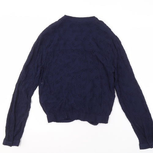 Superdry Women's Blue Long Sleeve Blouse Size 10